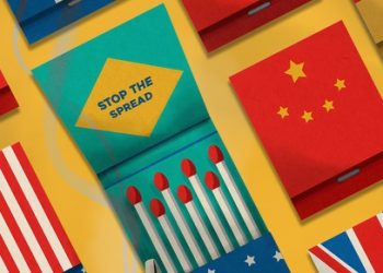 Stocks slid lower, risk-off trading stance motivated by concerns over coronavirus