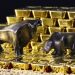 Gold price is recovering slightly from last week sharp decline
